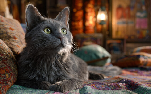Russian Blue Cat: Shy, Intelligent, and Silvery Soft
