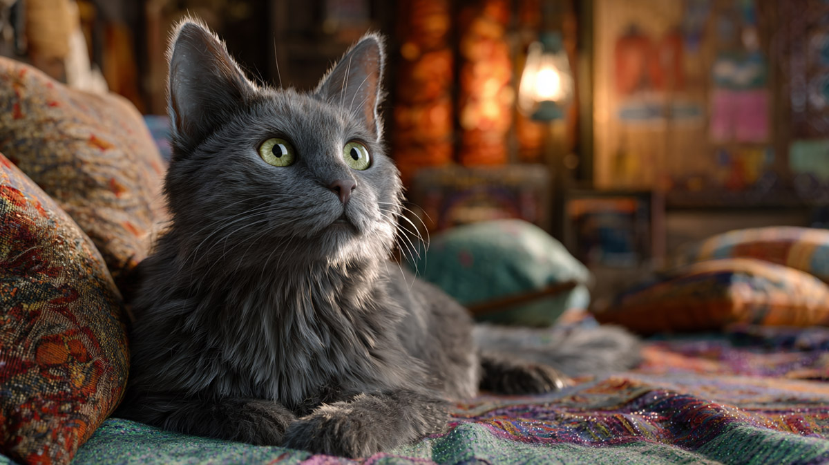 Russian Blue Cat: Shy, Intelligent, and Silvery Soft