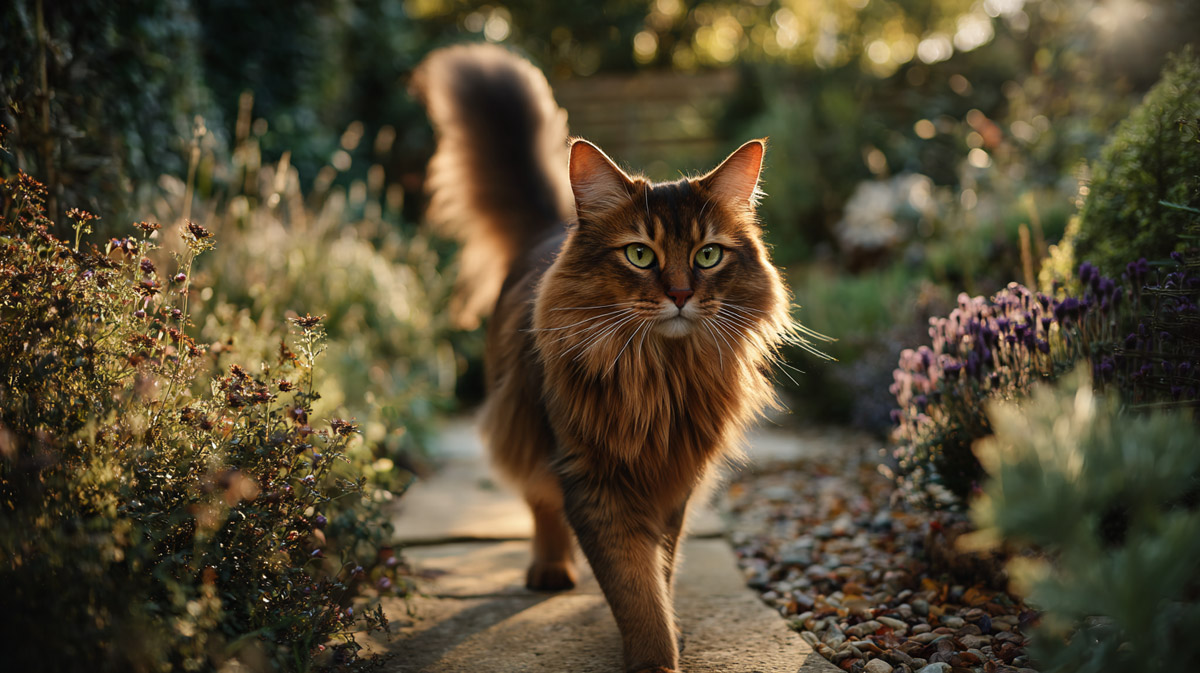 Somali Cat: Bushy-Tailed, Playful, and Foxlike Felines