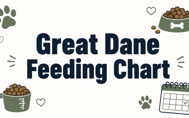 Great Dane Feeding Chart