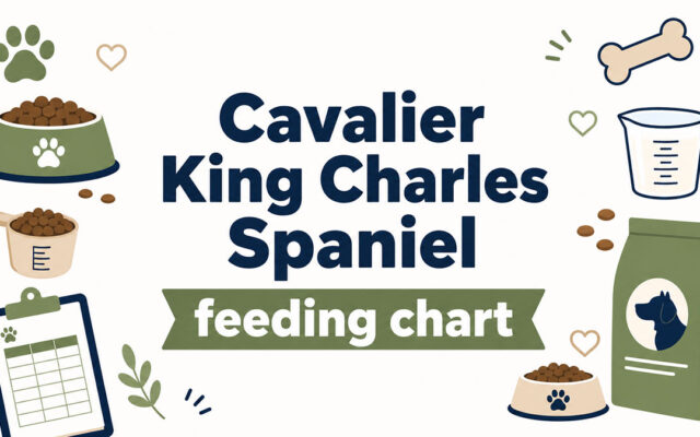 Cavalier King Charles Spaniel feeding chart