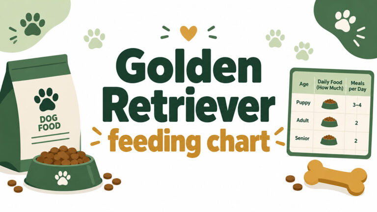 Golden Retriever feeding chart